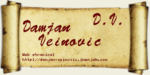 Damjan Veinović vizit kartica